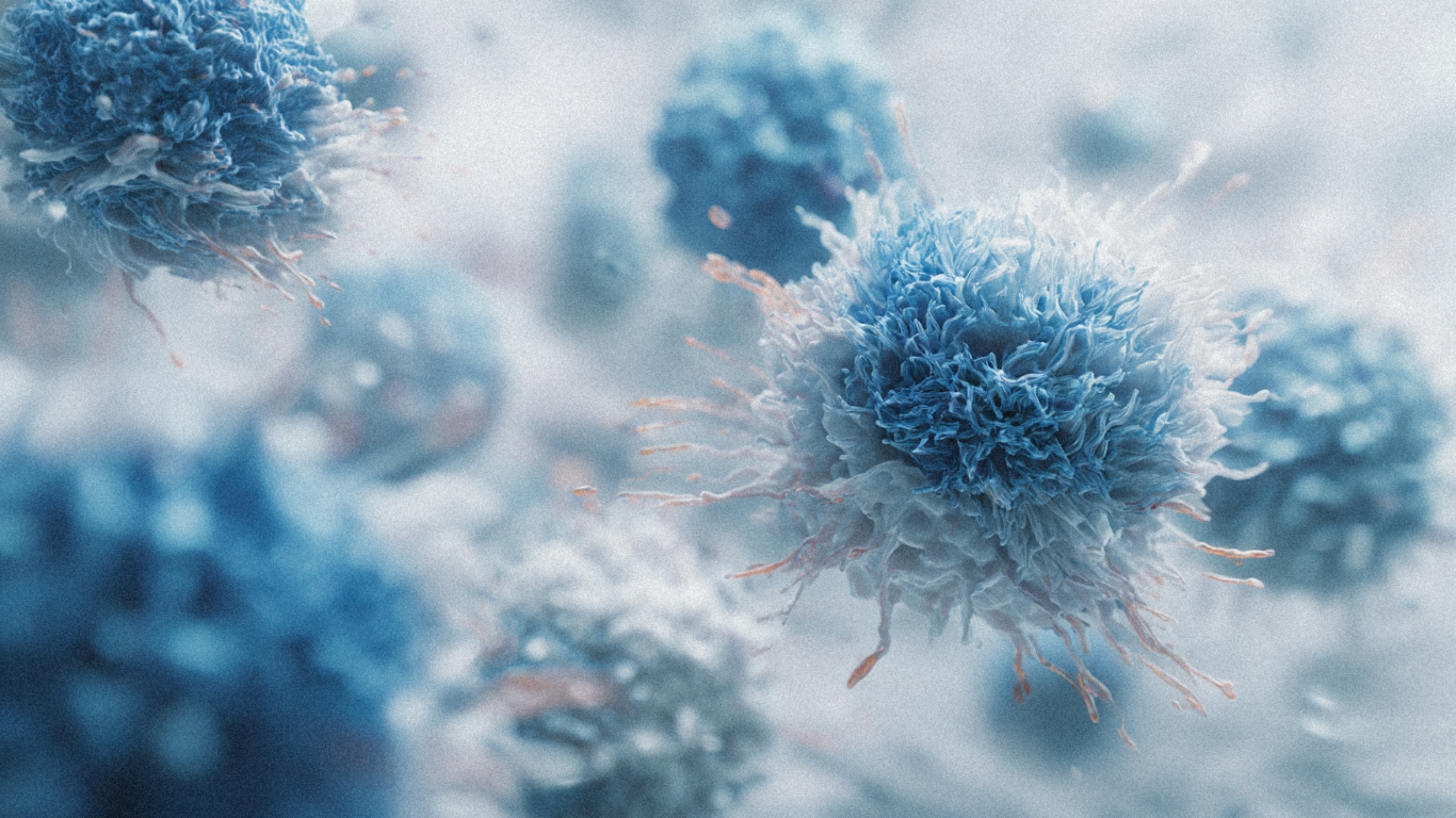 T-cell immune cell visualization representing Bristol Myers Squibb's $850 million licensing deal with Janux Therapeutics for tumor-activated T-cell engagers in solid tumor oncology