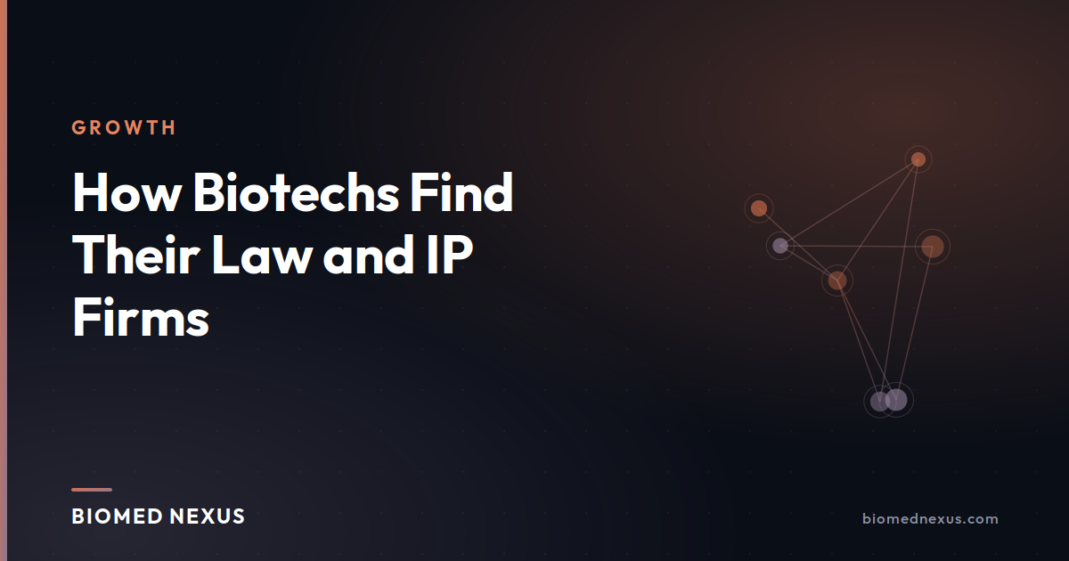 How Biotechs Find Their Law and IP Firms