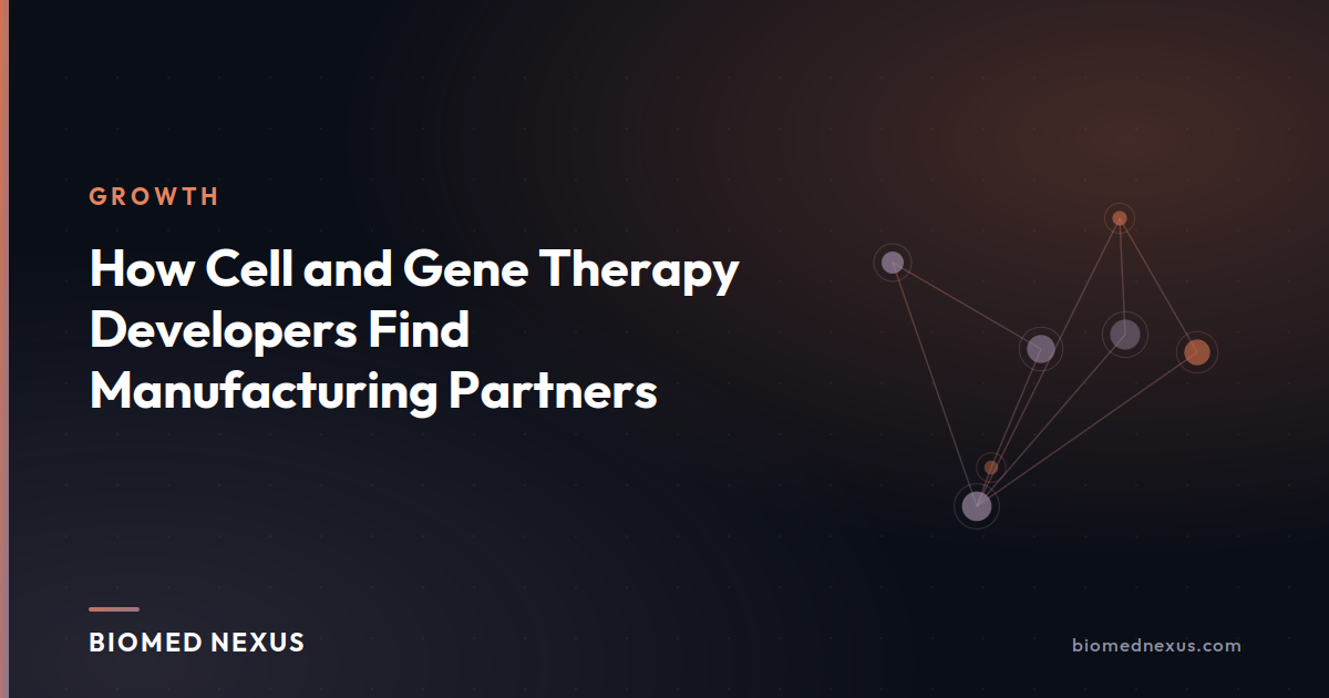 How Cell and Gene Therapy Developers Find Manufacturing Partners