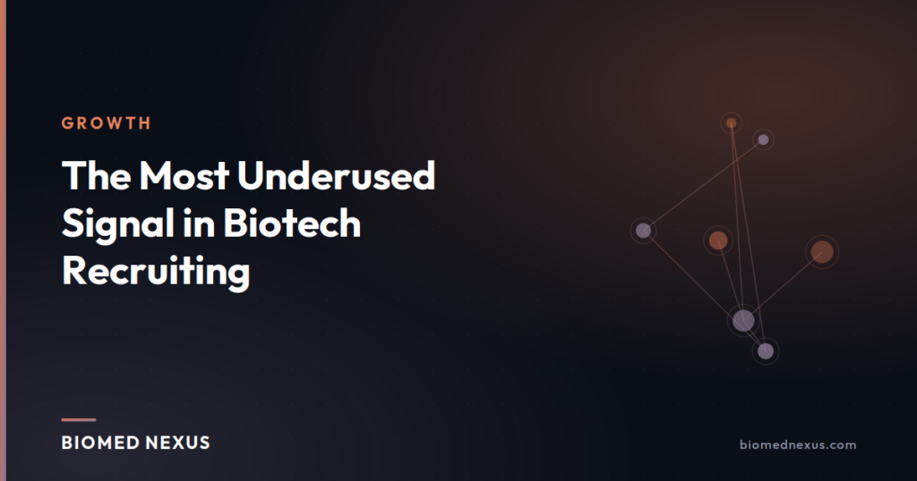 About 5 The Most Underused Signal in Biotech Recruiting