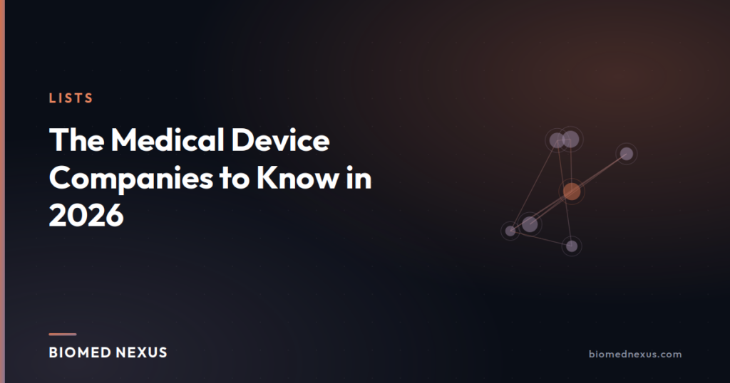 The Medical Device Companies to Know in 2026