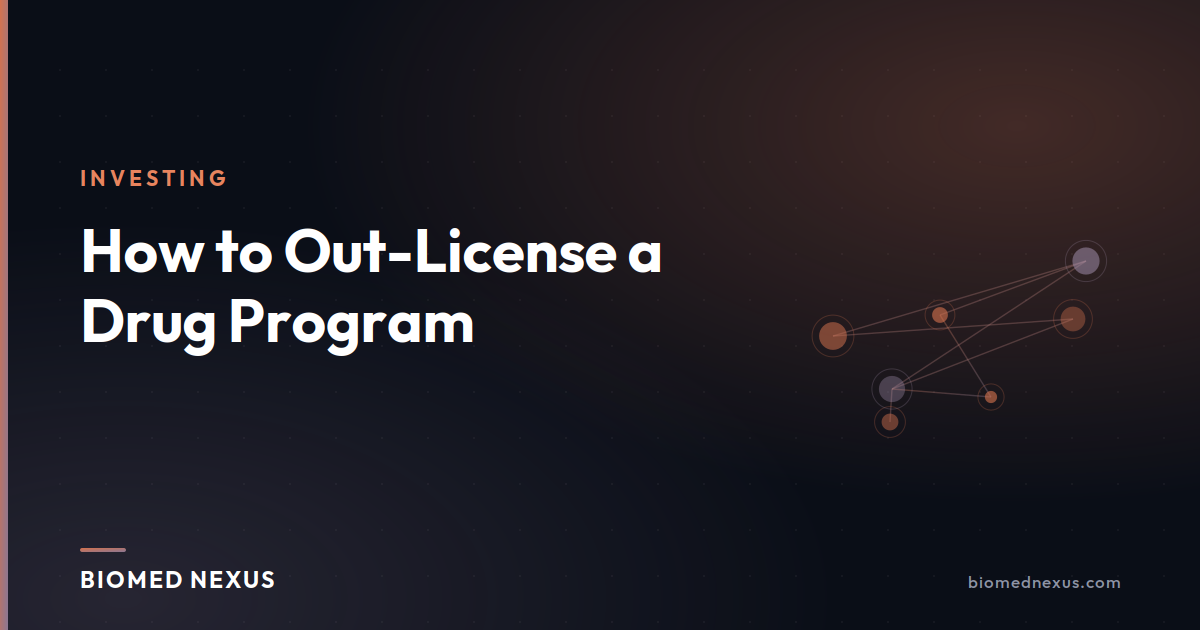How to Out-License a Drug Program