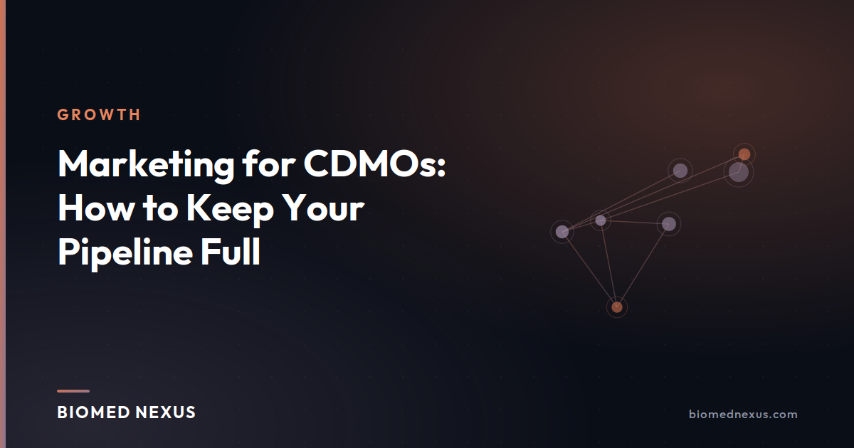 Marketing for CDMOs: How to Keep Your Pipeline Full