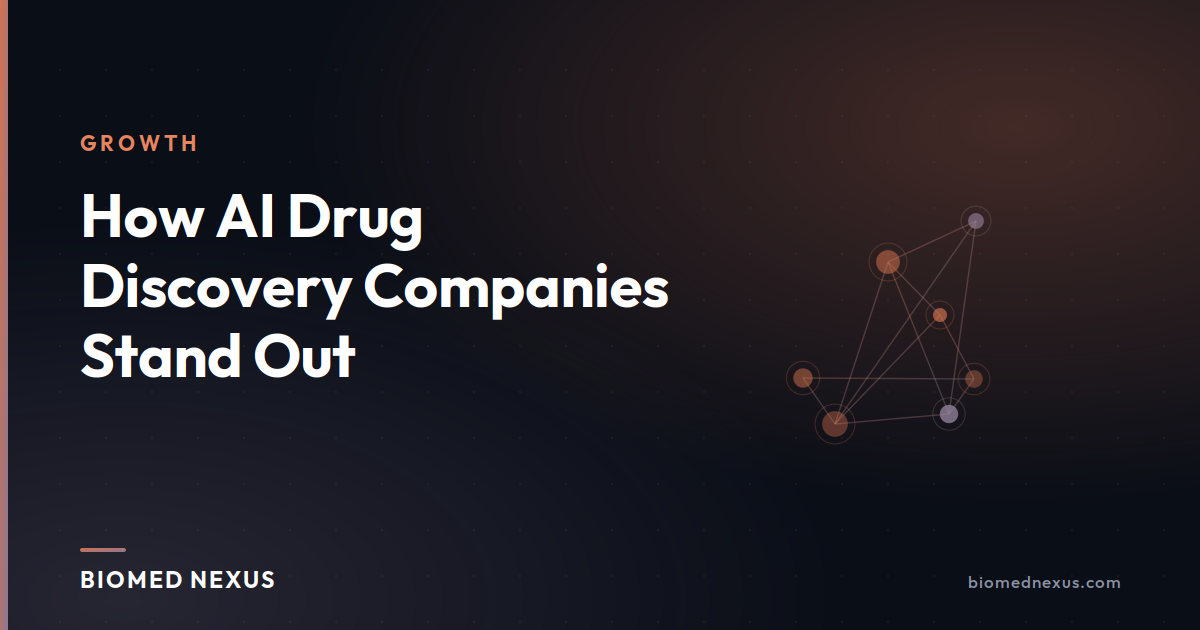 How AI Drug Discovery Companies Stand Out