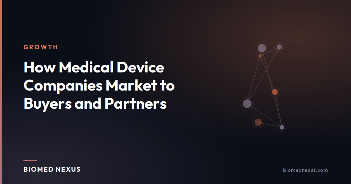 How Medical Device Companies Market to Buyers and Partners