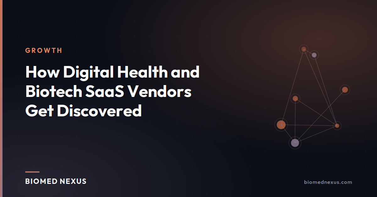 How Digital Health and Biotech SaaS Vendors Get Discovered