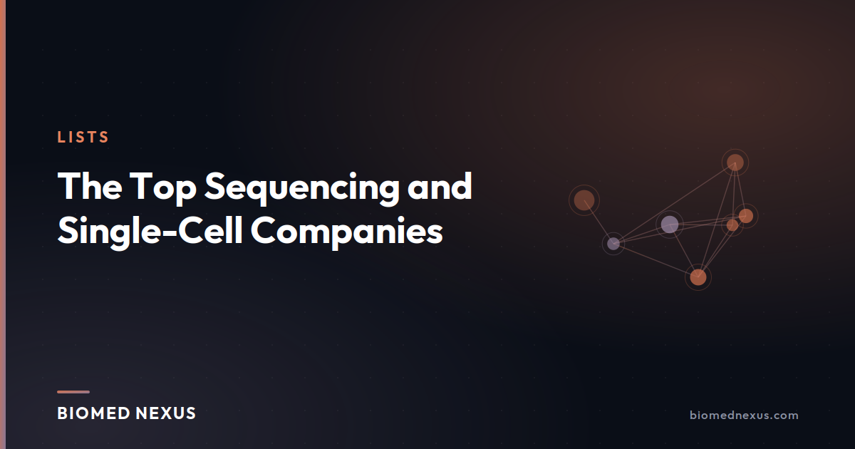 The Top Sequencing and Single-Cell Companies